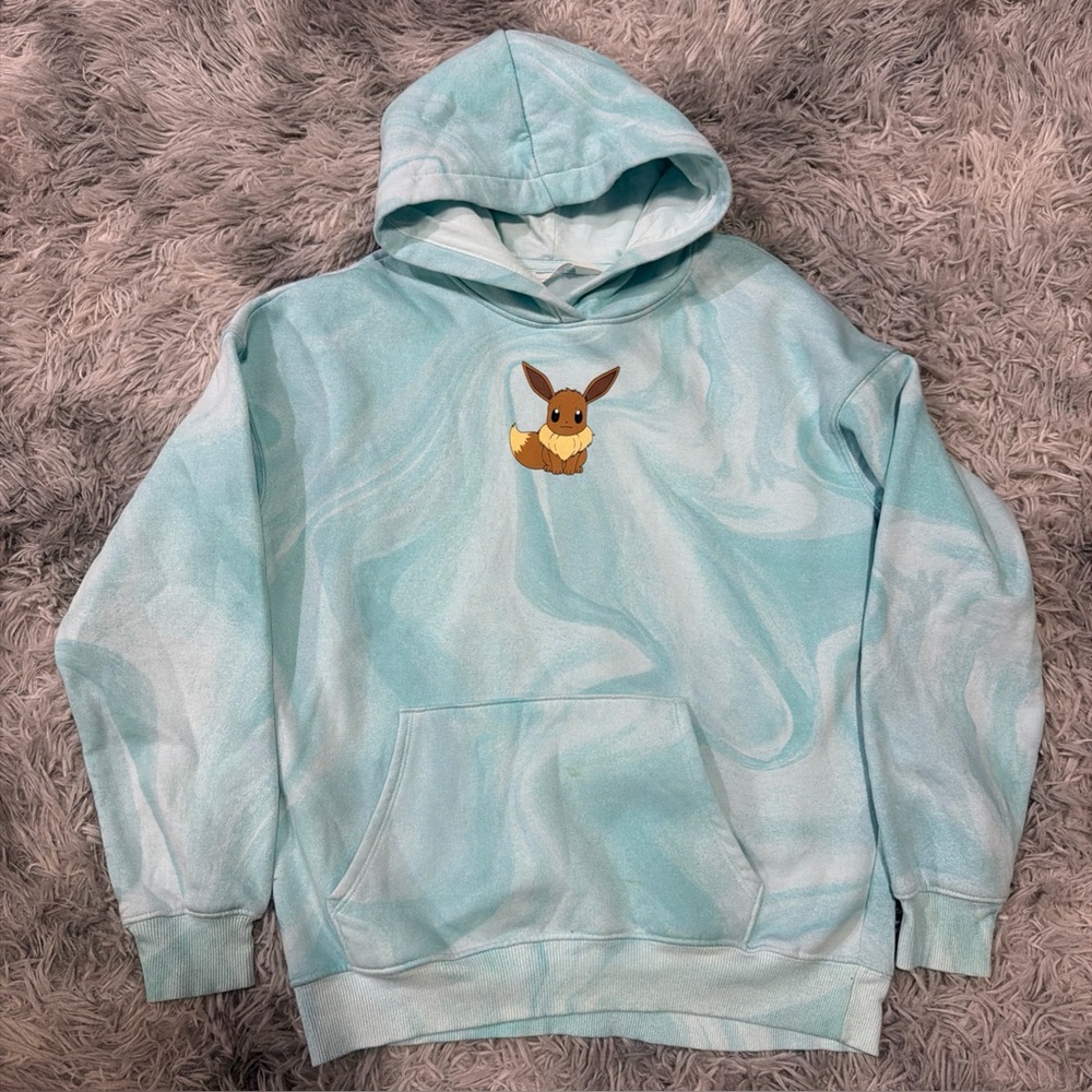 Kids Eevee Pokemon H&M Hoodie  SZ 12/14 Pullover